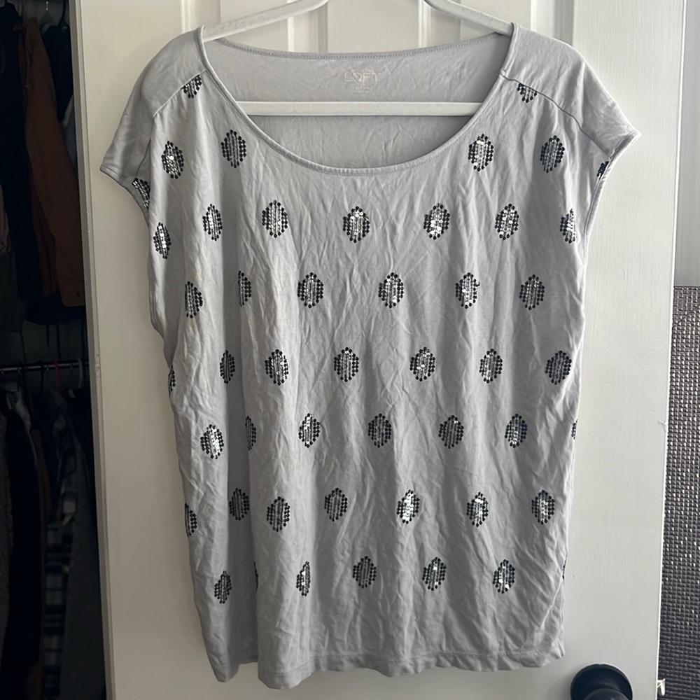 Loft sequin shirt